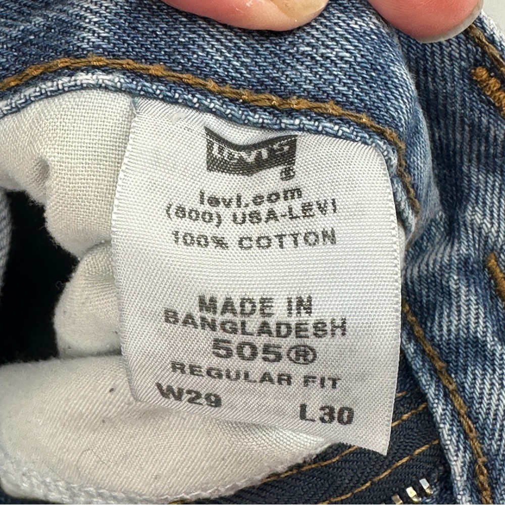 Levi's Straight Leg Jeans in Classic Blue 2000’s 100% Cotton 29x30 - Picture 7 of 8